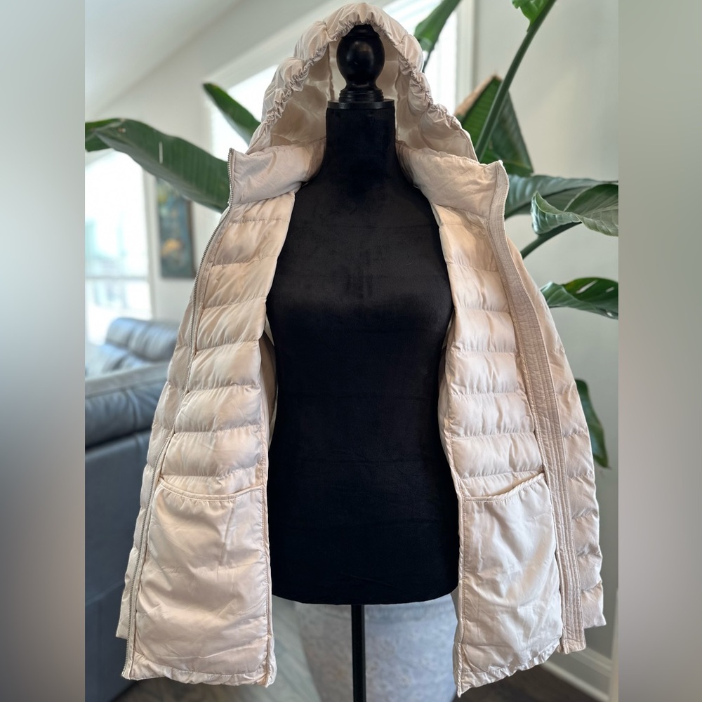 32 Degrees Ladies' Power Tech Hooded Jacket Cream Size XXL Puffer - Picture 5 of 10